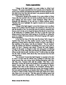 The light brigade by alfred lord tennyson english literature essay