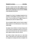Outline and evaluate research into privation essay