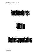 functional areas of an organisation