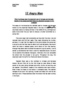 Twelve angry men essay questions