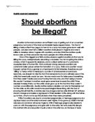 Abortion, Argumentative Essay Sample