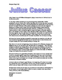 Julius ceasars life essay