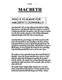 Macbeths downfall essay conclusion