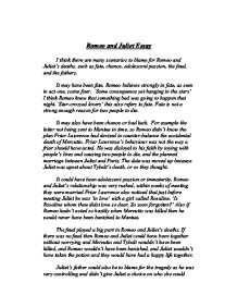 Cheap write my essay romeo and juliet essay- who is to blame