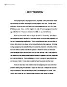 Teenage pregnancy essay introduction