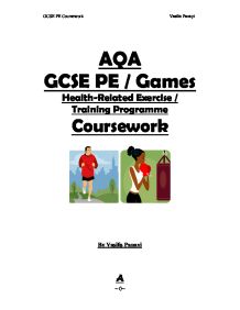 Gcse pe coursework help