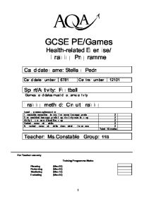 gcse coursework examples