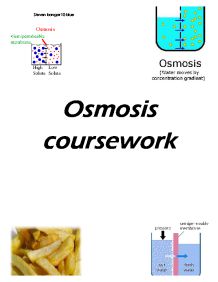 Biology osmosis coursework prediction