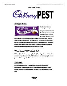 cadbury pestle analysis