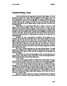 Реферат: Creative Writing XMen Essay Research Paper Creative