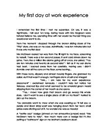 my first day at work essay 200 words