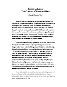 Romeo and juliet essay conclusion about love