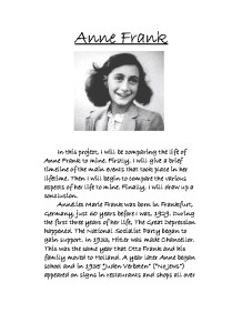 essay on the diary of anne frank