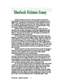 essay on my favourite book sherlock holmes