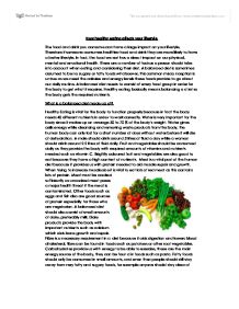 importance of healthy eating habits essay