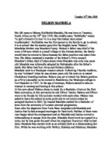 short essay on nelson mandela in english