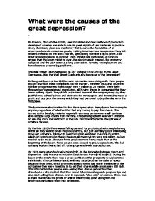 great depression essay topics