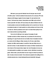 death penalty essay introduction