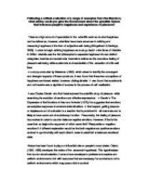 critical review essay example psychology
