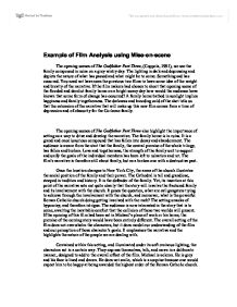 film scene analysis essay example